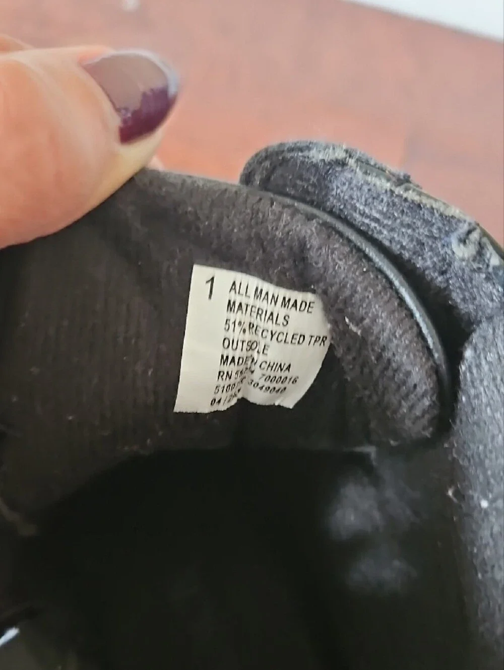 The Children's Place Quilted Black Lace-Up Kids Boots